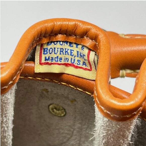 Vintage Dooney and Bourke Women's Cream All-Weather Leather Top Handle Bag Purse - Picture 13 of 15